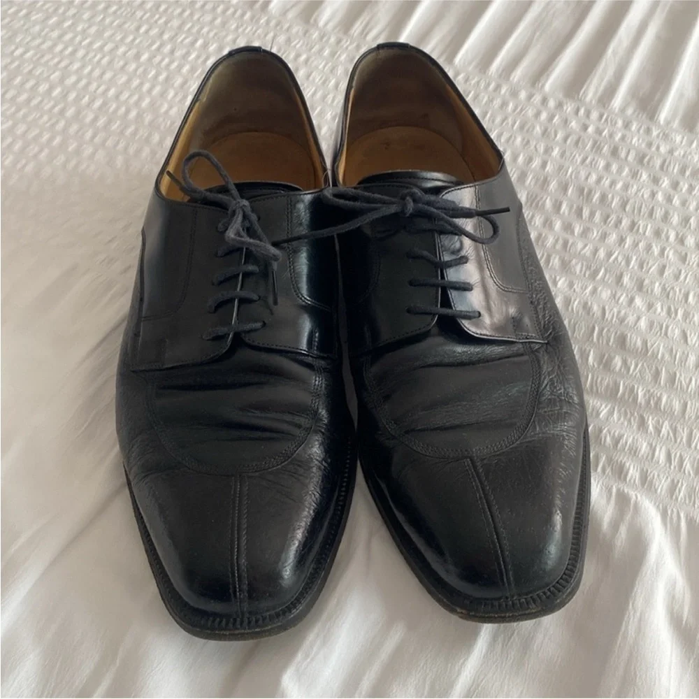Men’s Moreschi Classic Black Oxfords (wedding shoes) size 11